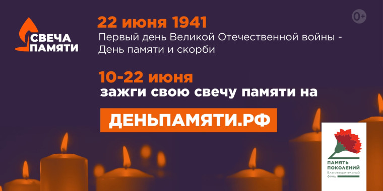 Онлайн-акции «Свеча памяти».
